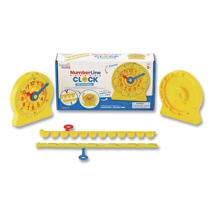 hand2mind® NumberLine Clock Set, Grades K to 4, 6 Pieces (HDM92287)