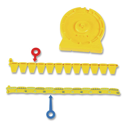 hand2mind® NumberLine Clock Set, Grades K to 4, 6 Pieces (HDM92287)