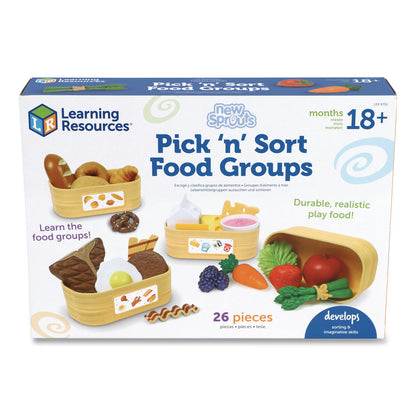 Learning Resources® New Sprouts Pick 'n' Sort Food Groups, Pre-K to K, 21 Pieces (LRNLER9755)