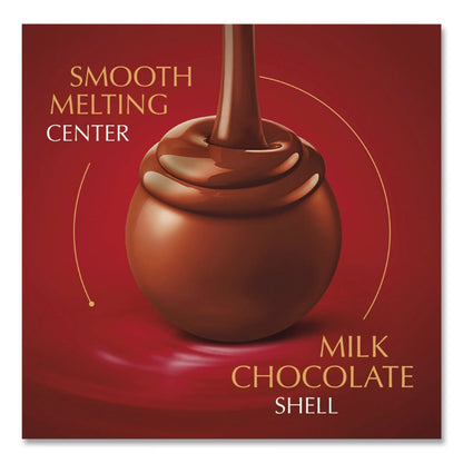 Lindt Lindor Milk Chocolate Truffles, 25.4 oz Box, 60/Box (LSPLAS3512)