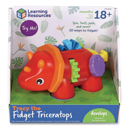 Learning Resources® Tracy the Fidget Triceratops, Pre-K to K (LRNLER9147)