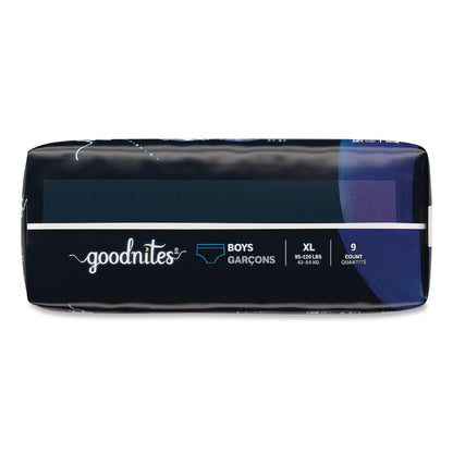 Goodnites® Nighttime Bedwetting Underwear for Boys, X-Large, 95 lbs to 140+ lbs, White, 9/Pack, 4 Packs/Carton (KCM55592)