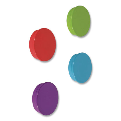 Learning Resources® Super Strong Magnets, Small, 1.5" Diameter, Assorted Colors, 4 Pieces (LRNLER2689)