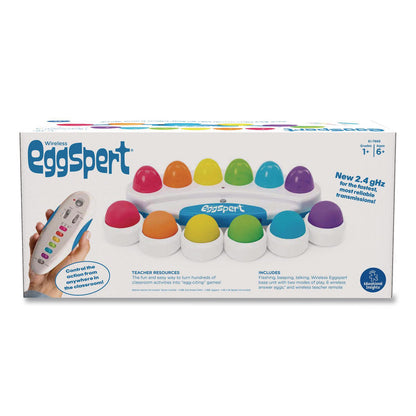 Educational Insights® Wireless Eggspert with Six Student Buttons and One Teacher Remote, Ages 6 and Up, 8 Pieces (EII7886)