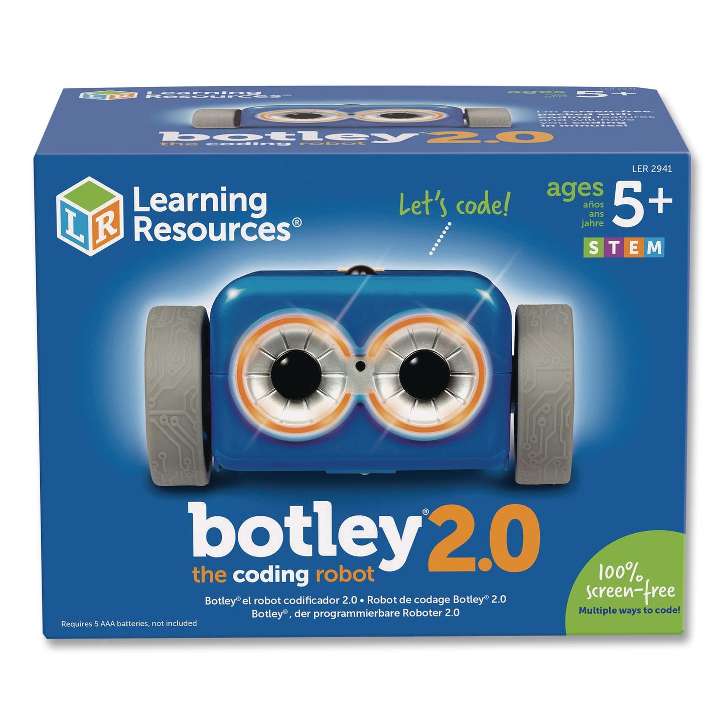 Learning Resources® Botley 2.0 The Coding Robot, Grades K to 6, 46 Pieces (LRNLER2941)