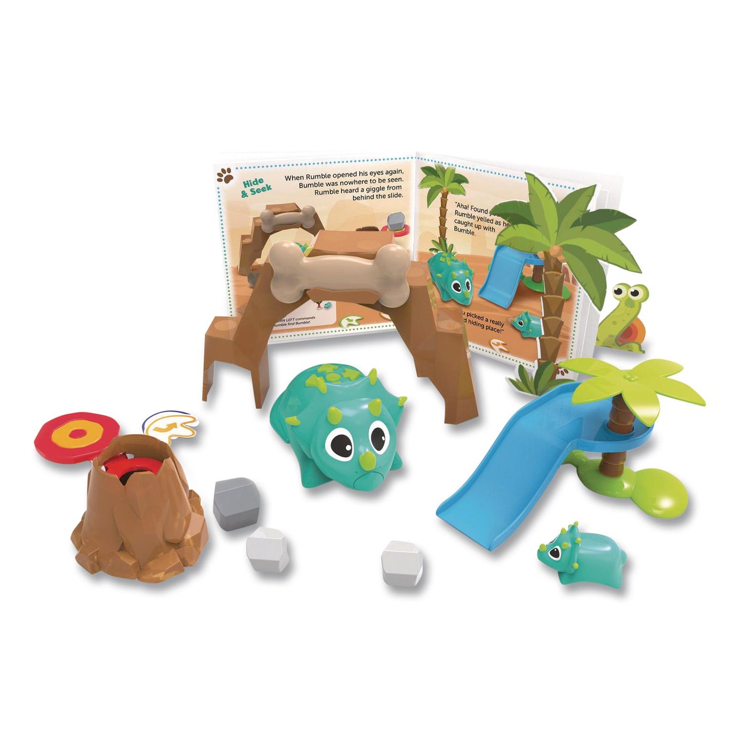 Learning Resources® Coding Critters: Rumble and Bumble, Grades Pre-K to 3, 23 Pieces (LRNLER3082)