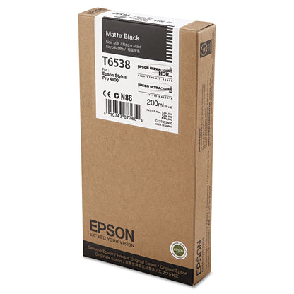 Epson® T653800 UltraChrome HDR Ink, Matte Black (EPST653800)