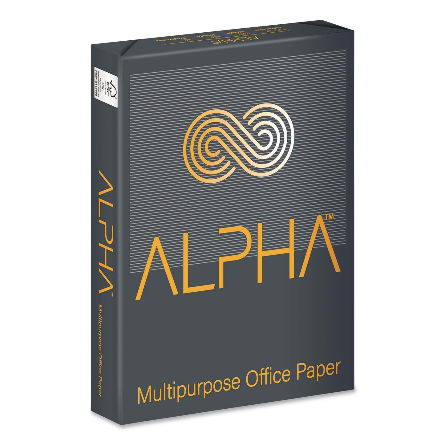 ALPHA™ Office Paper, 92 Bright, 20 lb Bond, 8.5 x 11, White, 500 Sheets/Ream,10 Reams/Carton, 40 CT/Pallet, 21 Pallets/Truckload (LPPALPHA811WT1)