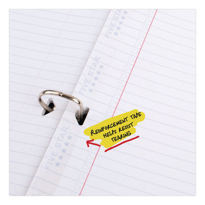 Five Star® Reinforced Filler Paper Plus Study App, 3-Hole, 8.5 x 11, College Rule, 80/Pack (MEA170102)