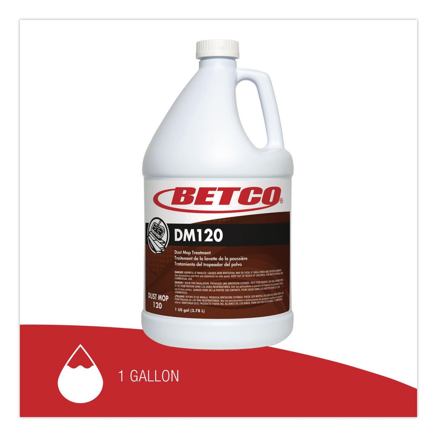 Betco® DM120 Mop Treatment, Banana Scent, 1 gal Bottle, 4/Carton (BET1200400)