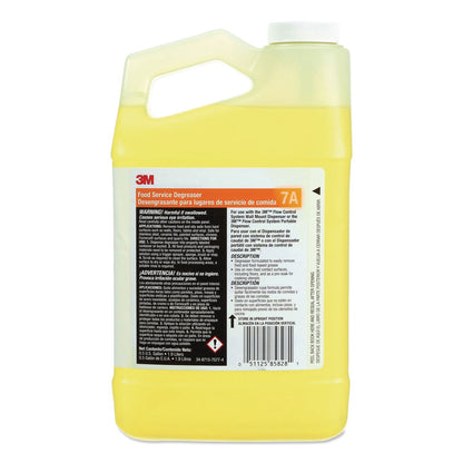 3M™ Food Service Degreaser Concentrate 7A, 0.5 gal Bottle, 4/Carton (MMM7A)