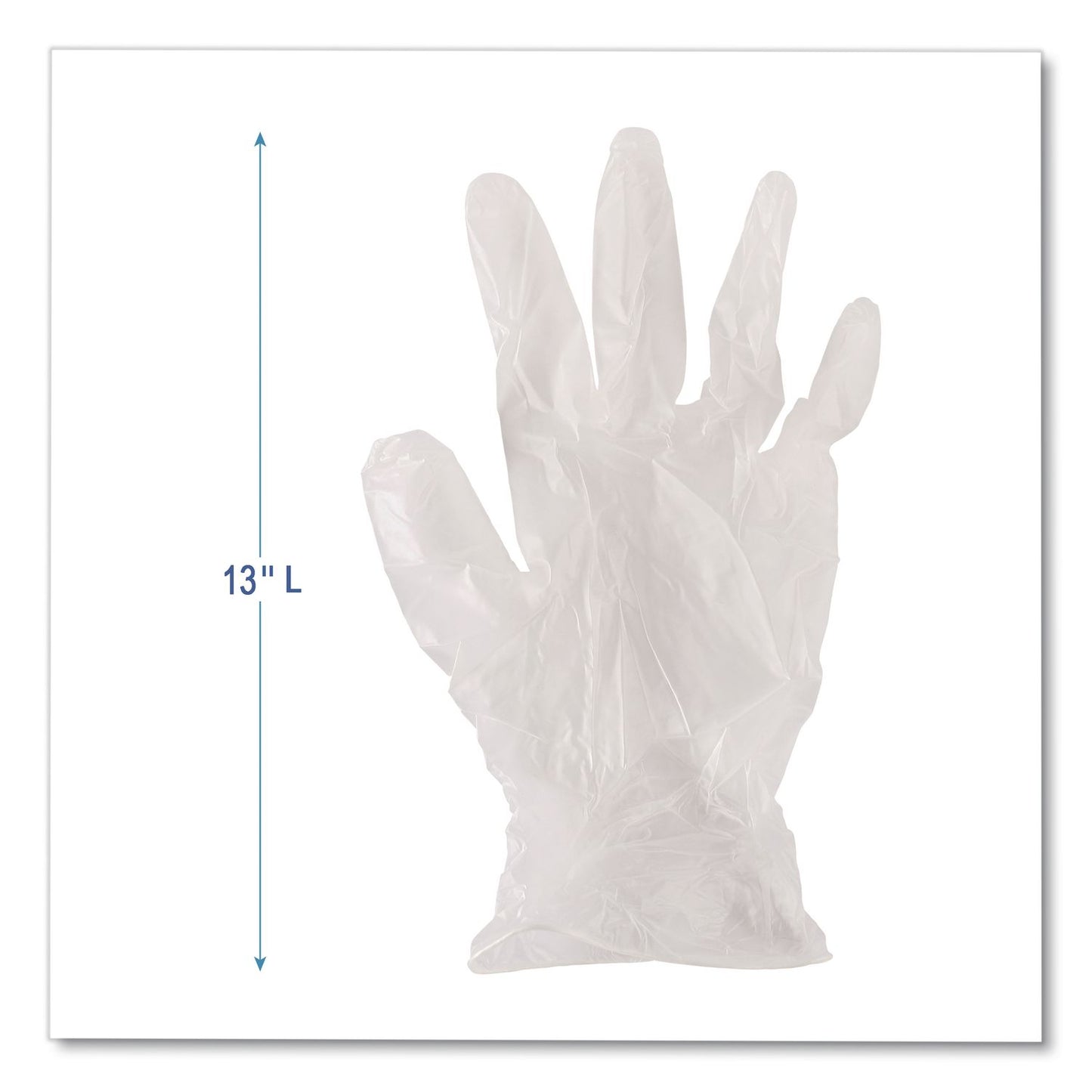 Boardwalk® General Purpose Vinyl Gloves, Powder-Free, XX-Large, 2.6 mil Thick, 9.5" Long, Clear, 100/Box (BWK365XXLBX)