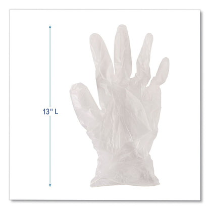 Boardwalk® General Purpose Vinyl Gloves, Powder-Free, XX-Large, 2.6 mil Thick, 9.5" Long, Clear, 100/Box (BWK365XXLBX)