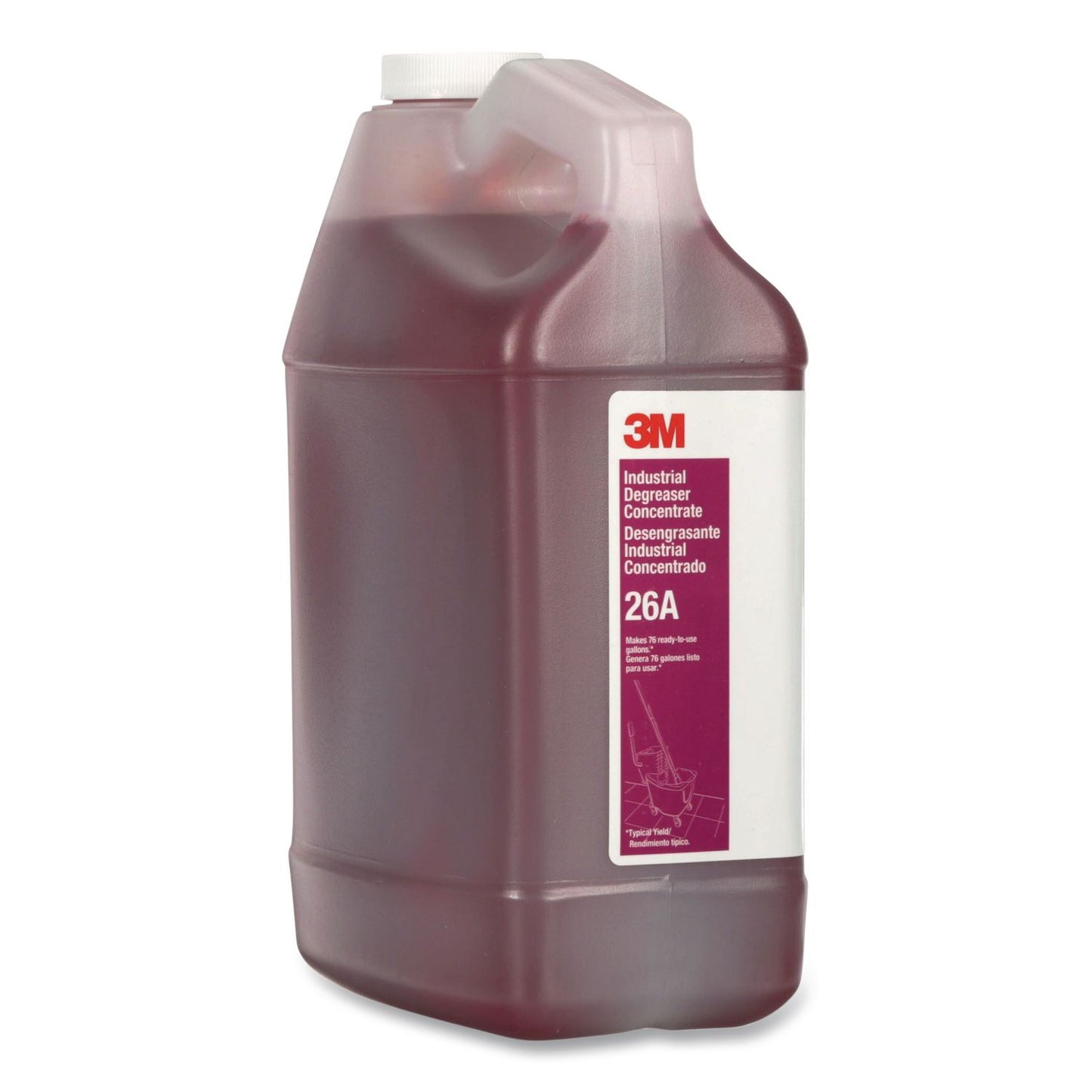 3M™ Industrial Degreaser Concentrate 26A, 0.5 gal Bottle, 4/Carton (MMM26A)