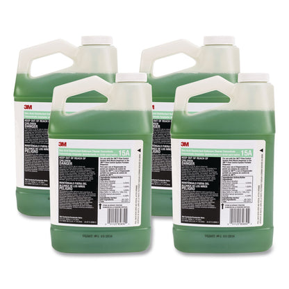 3M™ Non-Acid Disinfectant Bathroom Cleaner Concentrate, Fresh Scent, 0.5 gal Bottle, 4/Carton (MMM15A)