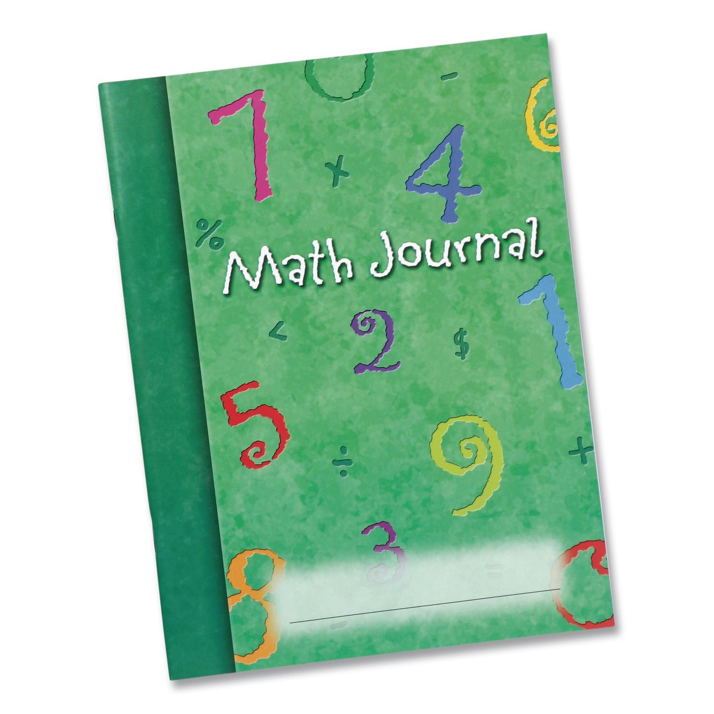 Learning Resources® Math Journal, Graph Ruled/College Ruled, Green Cover, (64) 9 x 7 Sheets, 10 Journals (LRNLER3468)