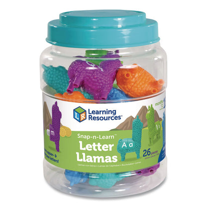 Learning Resources® Snap-n-Learn Letter Llamas, Pre-K, 26 Pieces (LRNLER6713)
