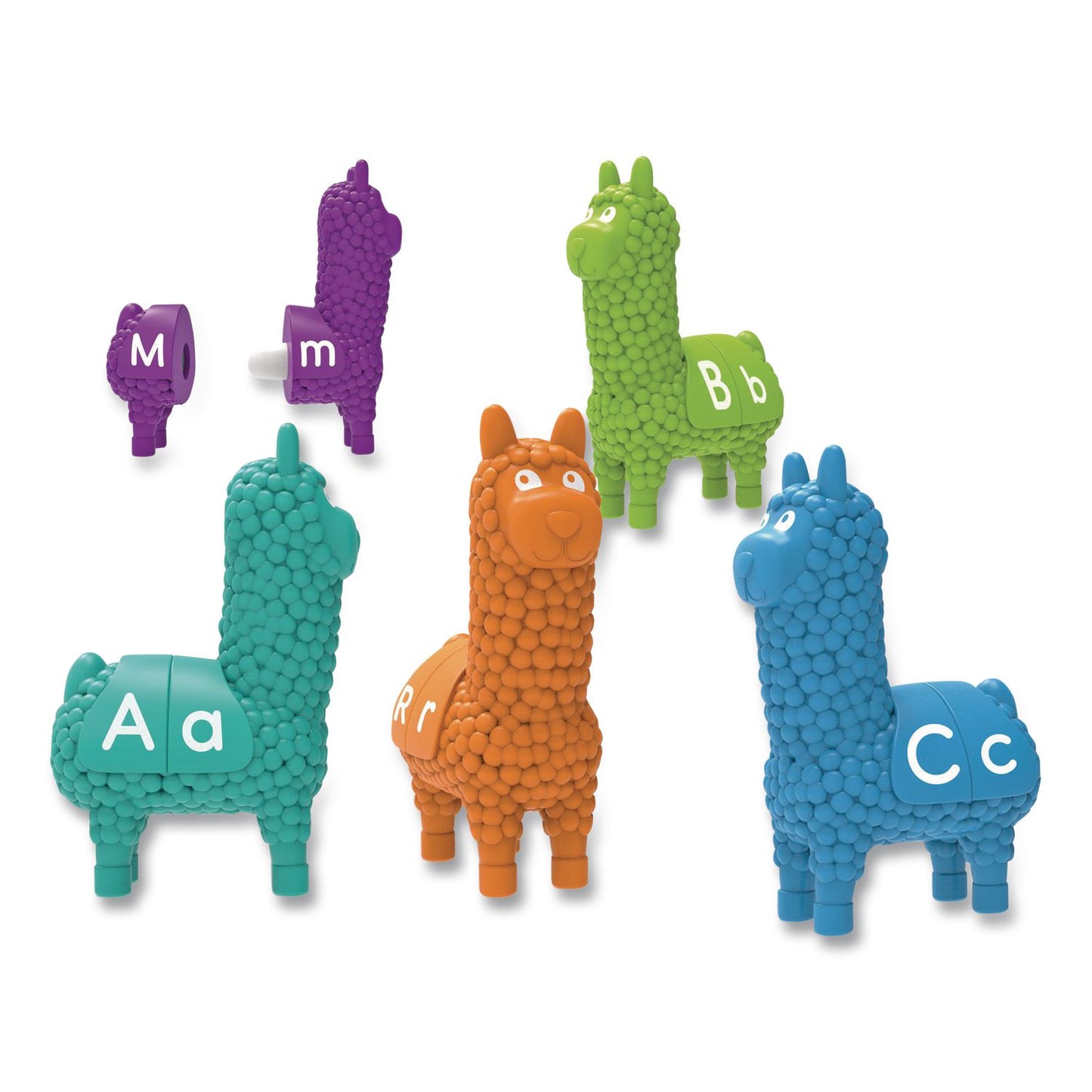 Learning Resources® Snap-n-Learn Letter Llamas, Pre-K, 26 Pieces (LRNLER6713)