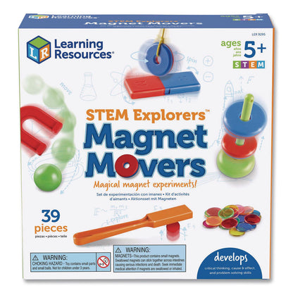 Learning Resources® STEM Explorers Magnet Movers, Grades K to 2, 39 Pieces (LRNLER9295)