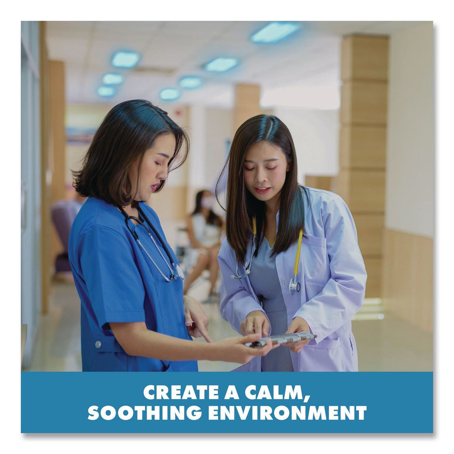 Educational Insights® Fluorescent Light Filter Covers, Rectangular, 2 ft x 4 ft, Tranquil Blue, 4 Covers (EII1230)