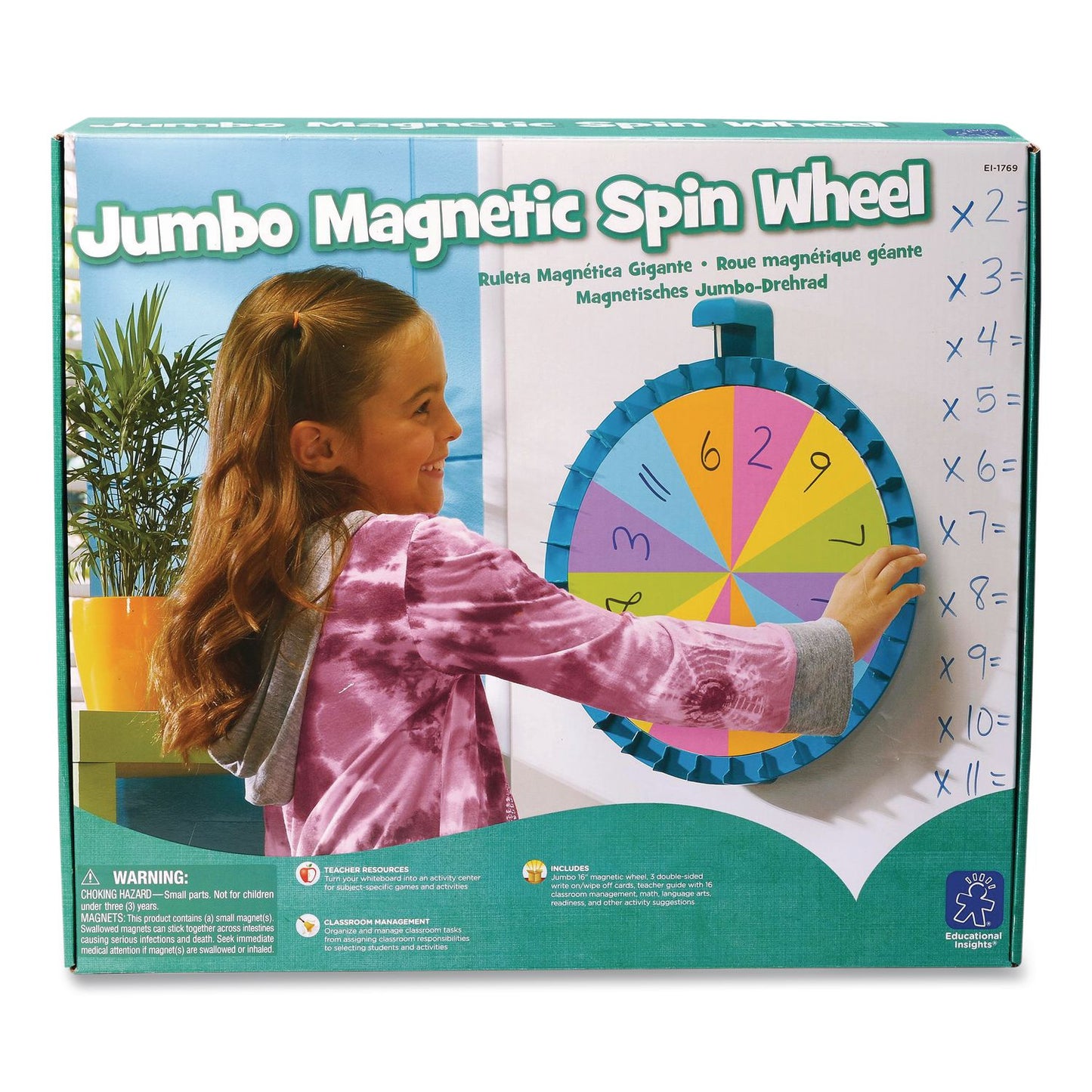 Educational Insights® Jumbo Magnetic Spin Wheel, 16" Diameter, Ages 3 and Up (EII1769)