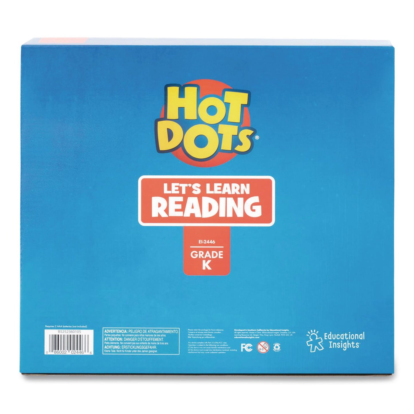 Educational Insights® Hot Dots Let's Learn Kindergarten Reading, Grade K, 50 Pages (EII2446)