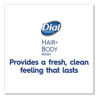 Dial® Professional Hair + Body Wash Refill for Versa Dispenser, Neutral Scent, 15 oz, 6/Carton (DIA16304CT)