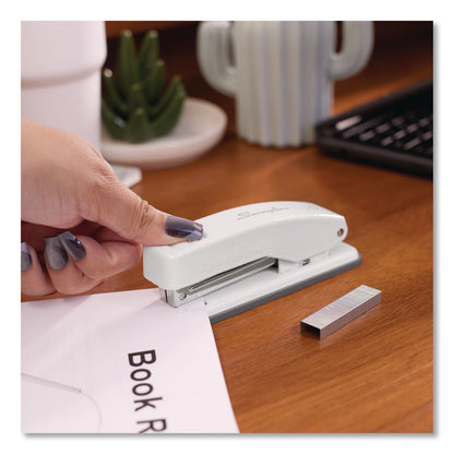Swingline® Cub Compact Metal Stapler, 20 Sheet Capacity, Arctic White (SWI1067)