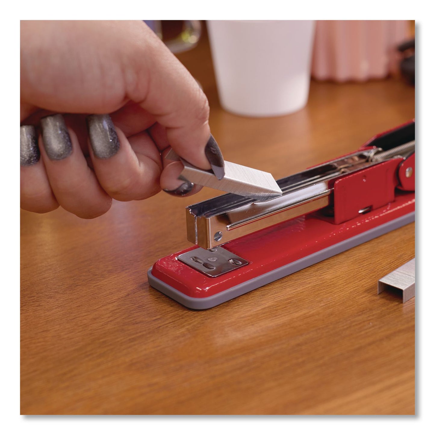 Swingline® Cub Compact Metal Staplers, 20 Sheet Capacity, Rio Red (SWI1070)
