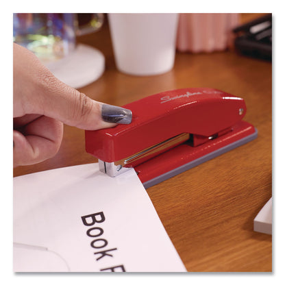 Swingline® Cub Compact Metal Staplers, 20 Sheet Capacity, Rio Red (SWI1070)