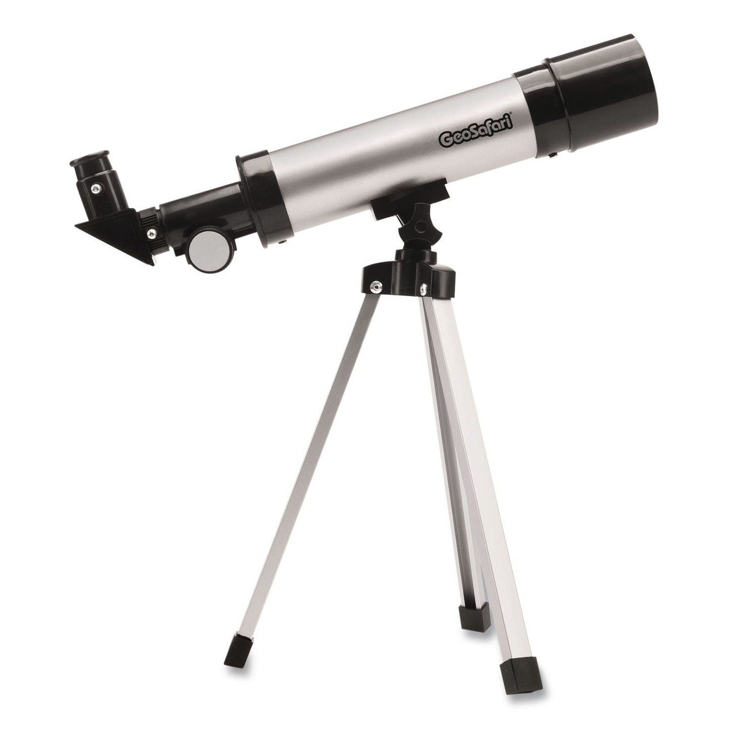 Educational Insights® GeoSafari Vega 360 Telescope, 2 Elements, 18x to 67x Magnification, 50 mm Aperture, 360 mm Focal Length, White (EII5304)