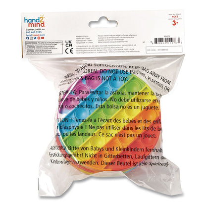 hand2mind® Alphabet Sensory Bubble Poppers, Pre-K to K, 6 Pieces (HDM95429)
