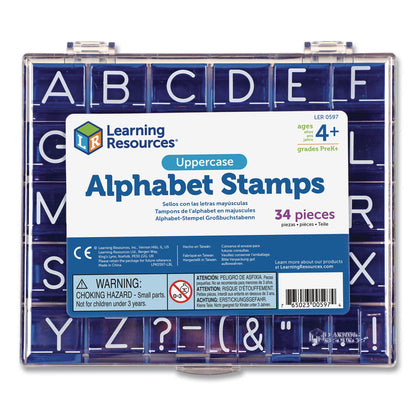 Learning Resources® Uppercase Alphabet Stamps, 1", 34 Stamps (LRNLER0597)