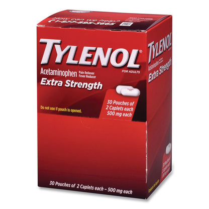 Tylenol® Extra Strength Caplets, Two-Pack, 30/Box (LIL64478)