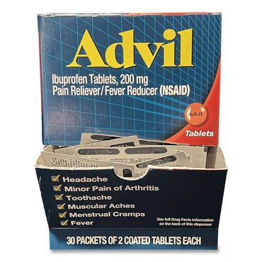 Advil® Ibuprofen Tablets Refill Packs, Two-Pack, 30/Box (LIL64008)