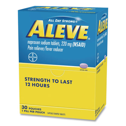 Aleve® Pain Reliever Tablets Refill Packs, 1 Tablet/Packet, 30/Box (LIL64028)