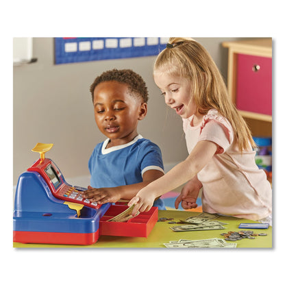 Learning Resources® Teaching Cash Register, Pre-K to K, 73 Pieces (LRNLER2690)
