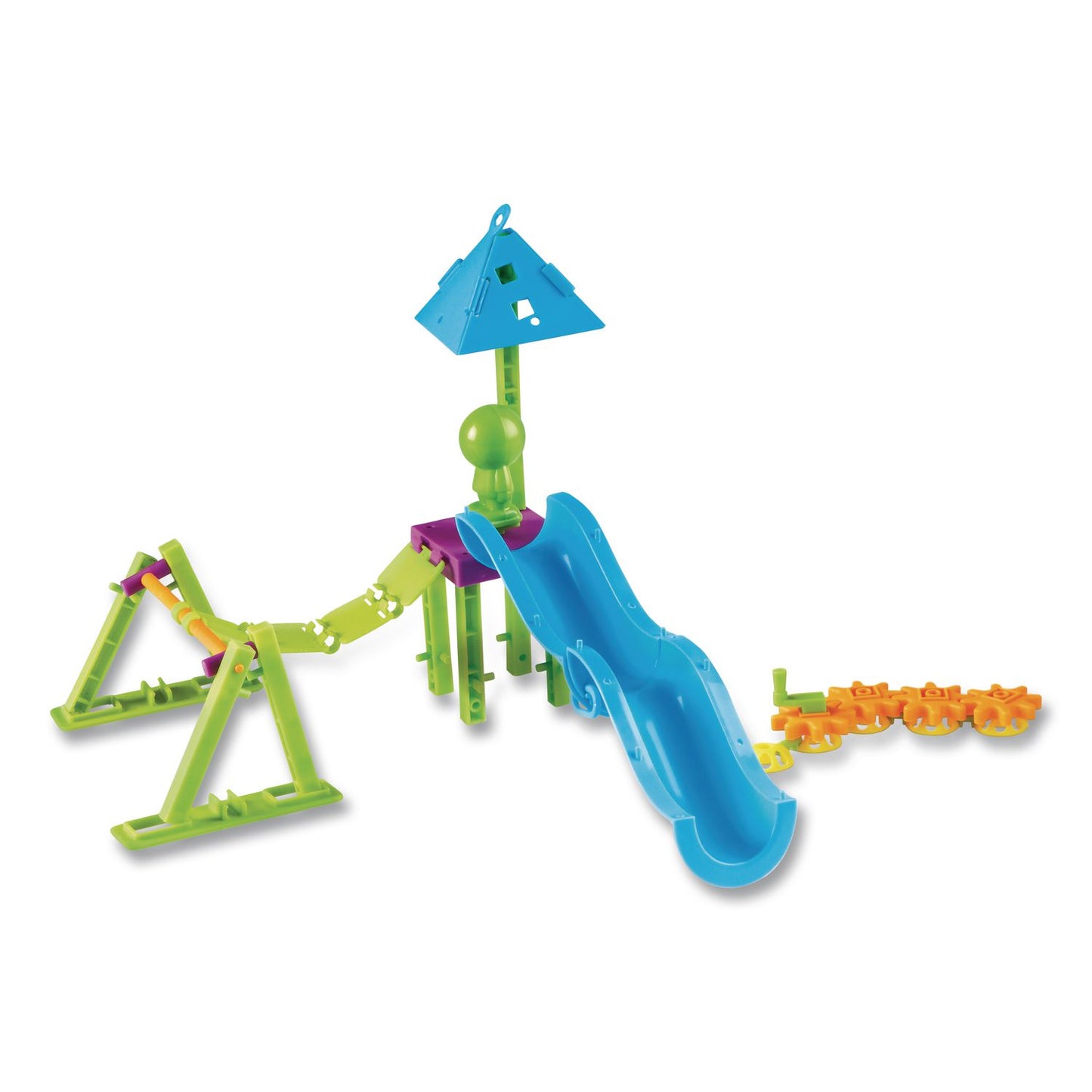 Learning Resources® Playground Engineering and Design Building Set, Grades Pre-K to 1, 104 Pieces (LRNLER2842)