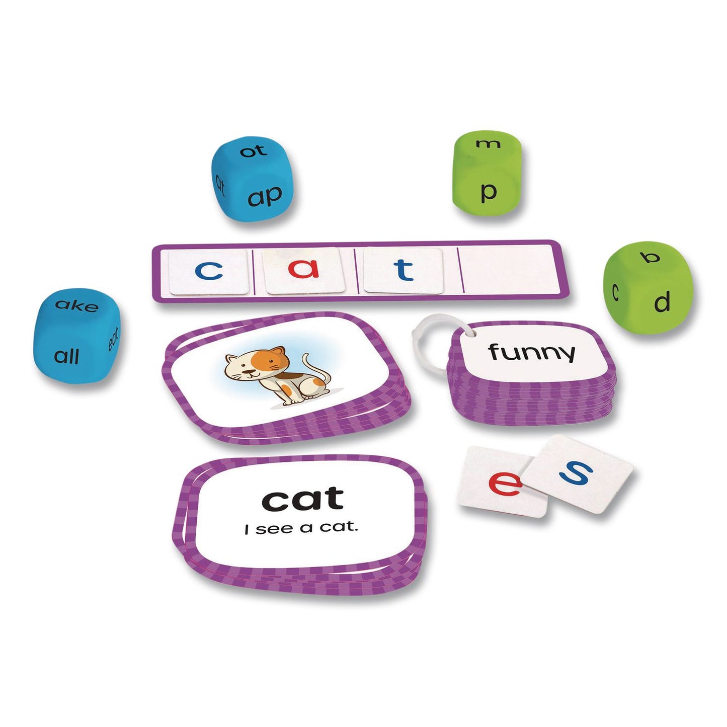 Learning Resources® Skill Builders! Kindergarten Reading Activity Set, Grades K to 1, 121 Pieces (LRNLER1246)