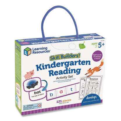 Learning Resources® Skill Builders! Kindergarten Reading Activity Set, Grades K to 1, 121 Pieces (LRNLER1246)
