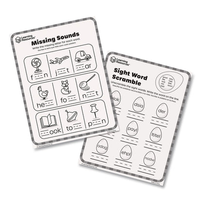 Learning Resources® Skill Builders! Kindergarten Reading Activity Set, Grades K to 1, 121 Pieces (LRNLER1246)