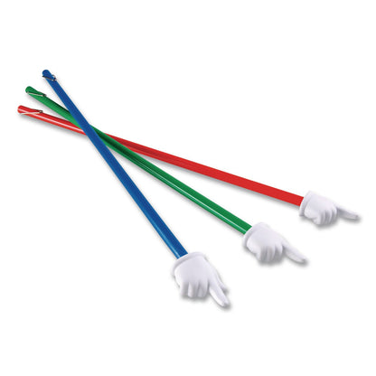 Learning Resources® Hand Pointers, Assorted Colors, 3 Pointers (LRNLER1960)
