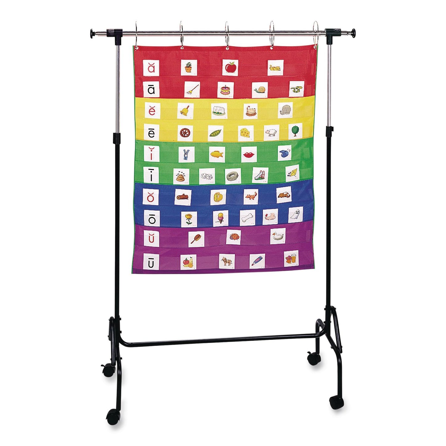 Learning Resources® Adjustable Chart Stand, 35" to 74" w x 50" to 80" h, Black (LRNLER2196)