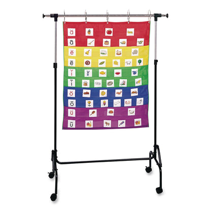 Learning Resources® Adjustable Chart Stand, 35" to 74" w x 50" to 80" h, Black (LRNLER2196)