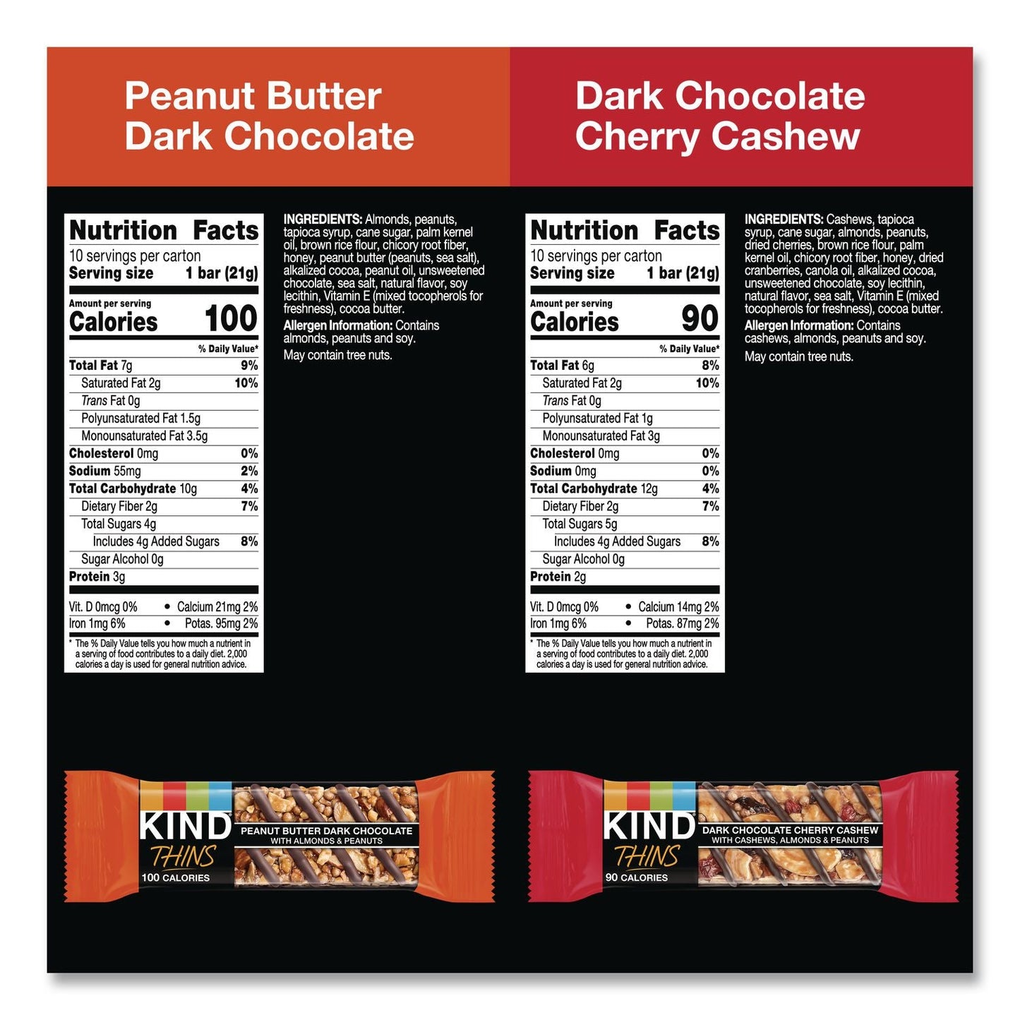 kind-thins-peanut-butter-dark-chocolate-and-dark-chocolate-cherry-cashew-variety-pack-0-74-oz-bar-20-box-knd41891_7