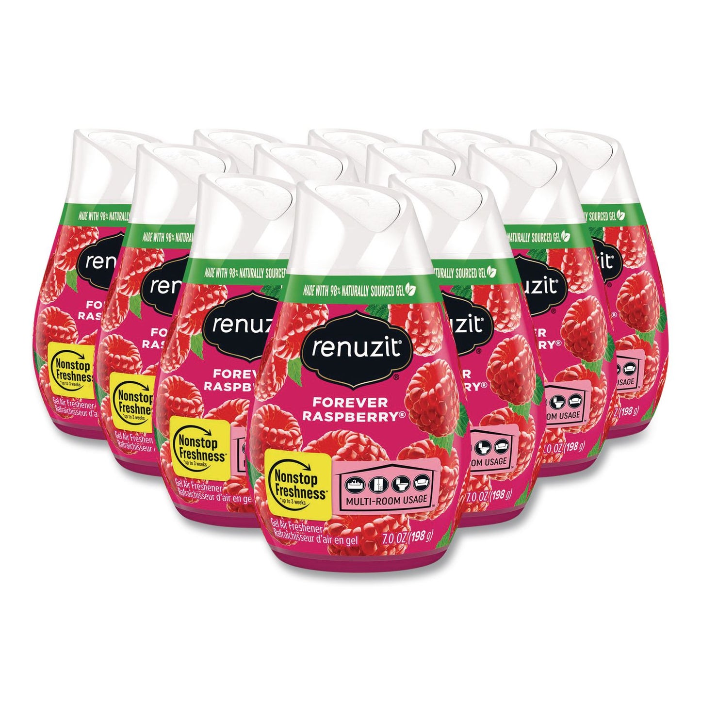 Renuzit® Adjustables Air Freshener, Forever Raspberry, 7 oz Solid, 12/Carton (AMY43111CT)
