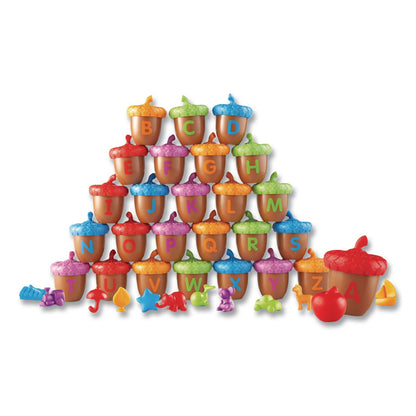 Learning Resources® Alphabet Acorns Activity Set, Pre-K to K, 78 Pieces (LRNLER6802)
