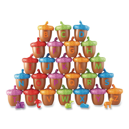 Learning Resources® Alphabet Acorns Activity Set, Pre-K to K, 78 Pieces (LRNLER6802)