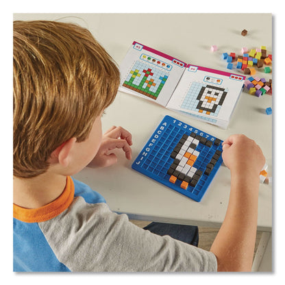 Learning Resources® STEM Explorers Pixel Art Challenge, Grades K to 2, 402 Pieces (LRNLER9463)