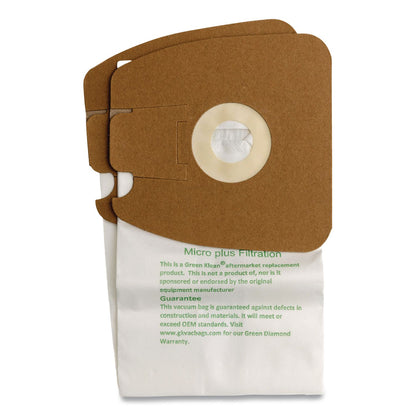 Green Klean® GK-EurMM Replacement Bag, 3 Bags/Pack, 12 Packs/Carton (GRKGKEURMM)